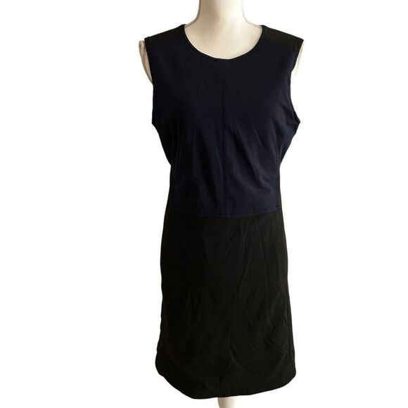 KaufmanFranco Colorblock Sheath Dress Exposed Zipper Back Size 12 - Picture 8 of 8